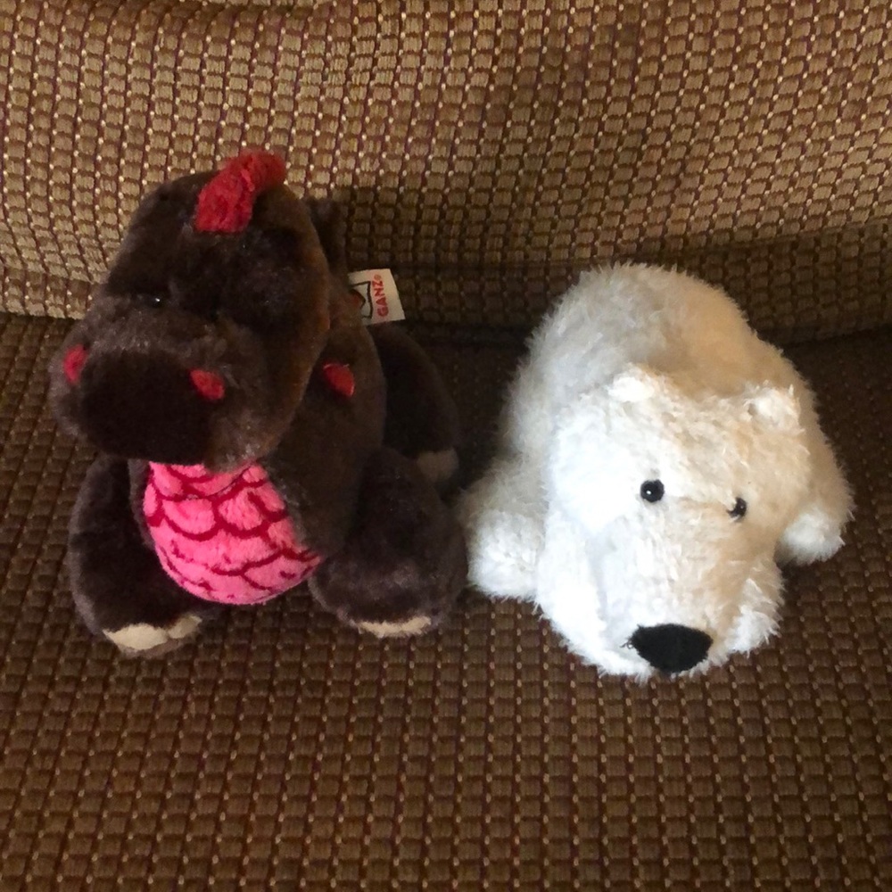 Webkinz Cocoa Dinosaur and Polar Bear Bundle